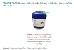 EG-S269 Chất silicone chống tạo bọt dạng nhũ tương trong ngành dệt may.